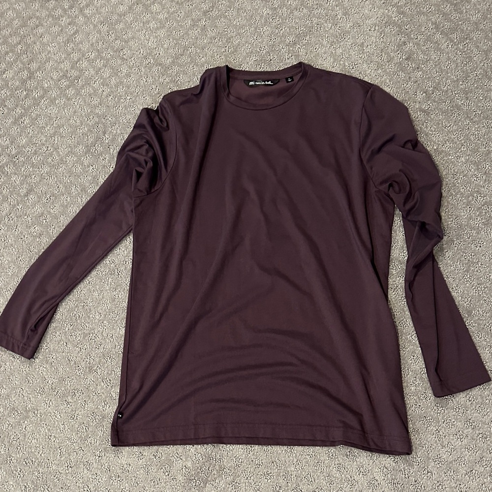 Travis Mathew Deep Purple Long Sleeve Tee